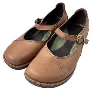 Dansko Mary Jane Comfort  Shoes Size Womens 40 US 9.5 / 10  Light Brown Leather